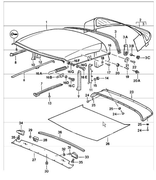 Diagram 811-15 Porsche Macan (95B) MK1 (2014-2018) Body