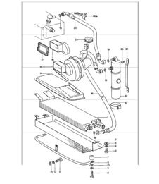 condenser refrigerant line accessories and others front 911 1978-83