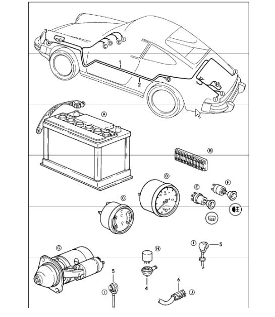 wiring harnesses 911 1978-83