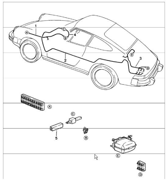 Diagram 902-17 Porsche 997 MKII Carrera C2S 3.8L 2009-12 Electrical equipment