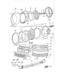 headlamp lights 911 1978-83