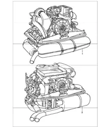 Replacement engine ready for installation 911 1984-86