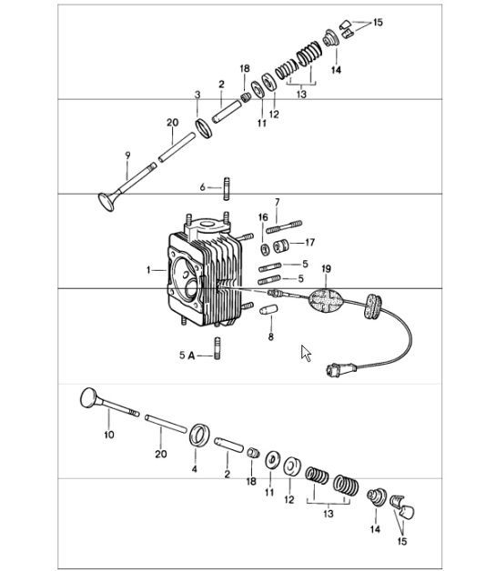 Diagram 103-00 Porsche Macan (95B) MK1 (2014-2018) Engine