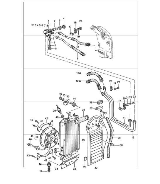 Diagram 104-05 Porsche Boxster 986/987/981 (1997-2016) Motore