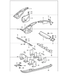 air duct engine cover 911 1984-86