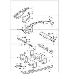 air duct engine cover 911 1984-86
