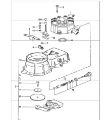 Mixture control unit 911 TURBO 930.66/68 1984-86