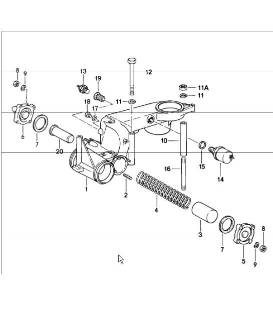 Diagram 107-30 Porsche Macan (95B) MK1 (2014-2018) Engine