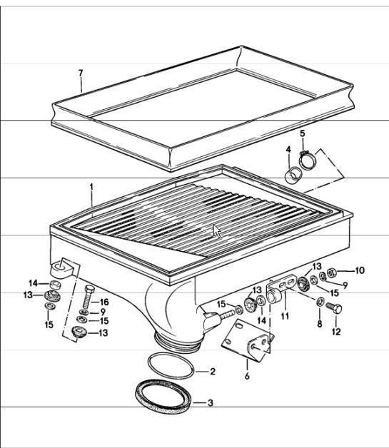 Diagram 107-45 Porsche Macan (95B) MK1 (2014-2018) Engine