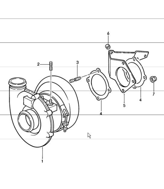 Diagram 202-16 Porsche Macan (95B) MK1 (2014-2018) Fuel System, Exhaust System