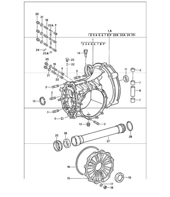 Diagram 302-00 Porsche 991 (911) MK2 2016-2019 Transmission