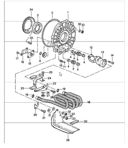 Diagram 302-01 Porsche Macan (95B) MK1 (2014-2018) Transmission