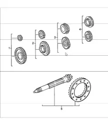 gear wheel sets 4-speed 911 1984-86
