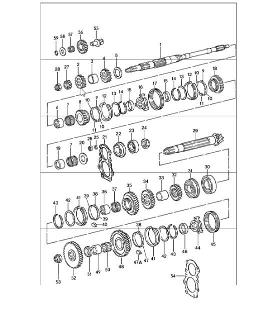 Diagram 303-05 Porsche 911 & 912 (1965-1989) Transmission