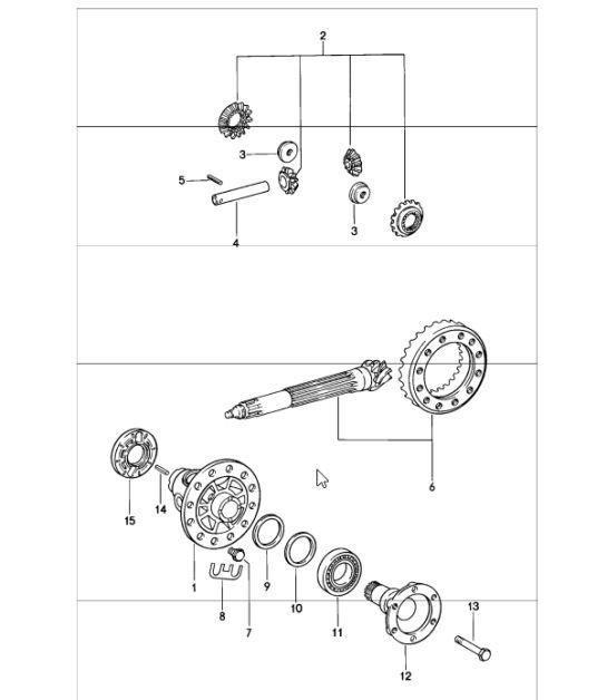 Diagram 305-00 Porsche Macan (95B) MK1 (2014-2018) Transmission