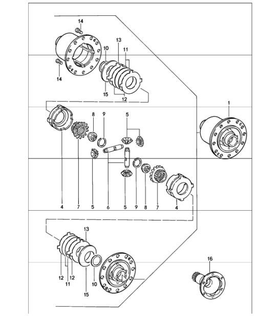Diagram 305-05 Porsche Macan (95B) MK1 (2014-2018) Transmission