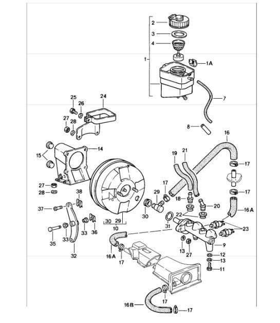 Diagram 604-00 Porsche Cayman GTS 718 2.5L Manual (365 Bhp) Wheels, Brakes