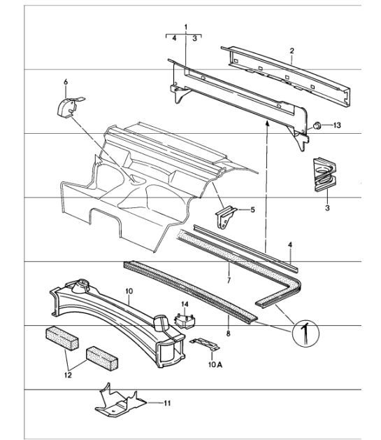 Diagram 801-15 Porsche Macan (95B) MK1 (2014-2018) Body