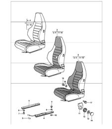asiento deportivo completo coches 911 HASTA 1984
