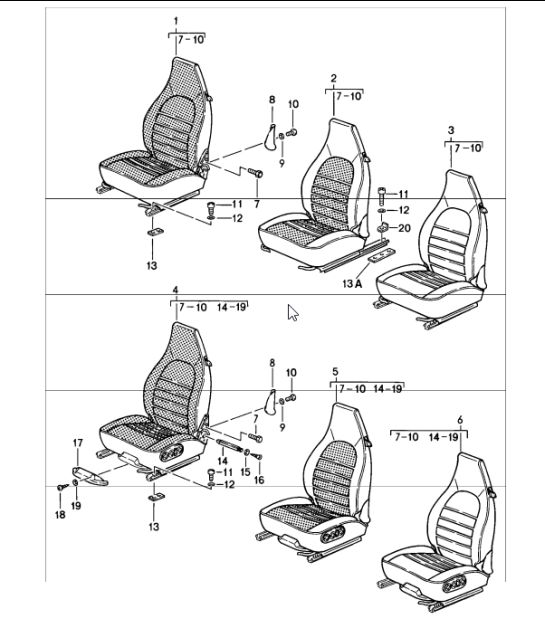 front seat 911 1984-86