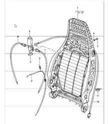 backrest frame 911 1984-86