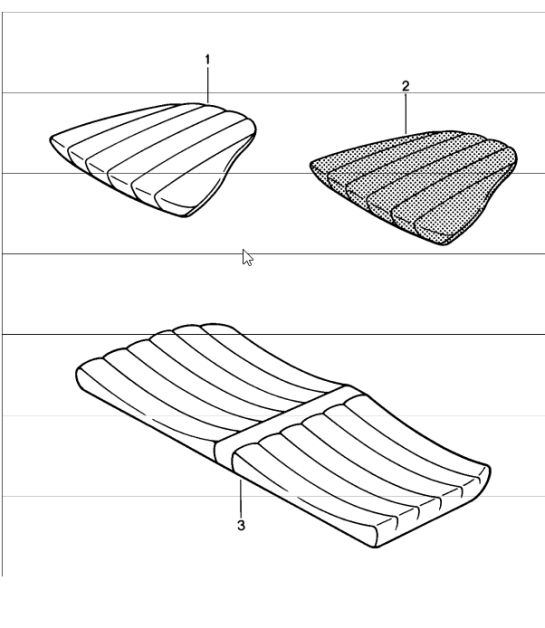 back seat cushion 911 1984-86