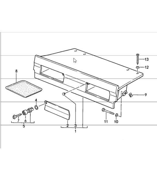 rear luggage dump 911 CABRIO M419 1984-86