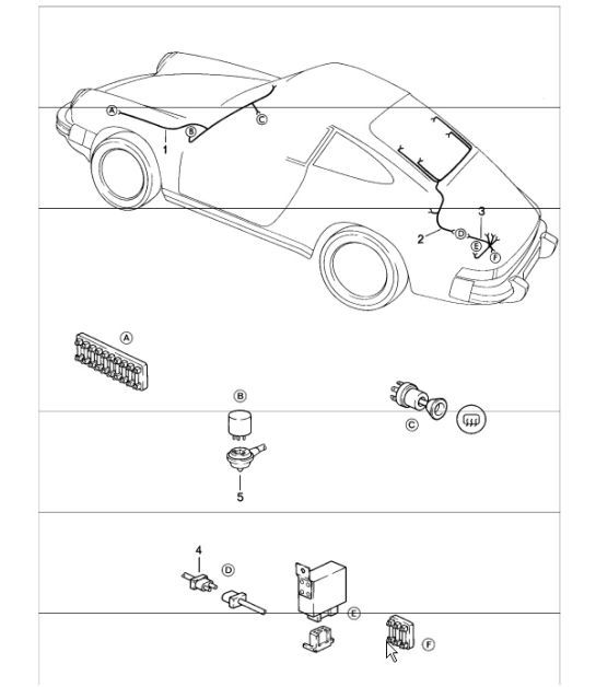 Diagram 902-16 Porsche Macan (95B) MK1 (2014-2018) Electrical equipment