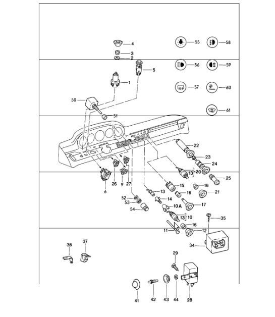 Diagram 903-05 Porsche Cayman 987C/981C (2005-2016) Electrical equipment