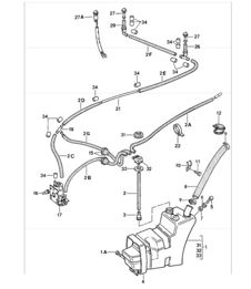 windscreen washer system 911 1984-86