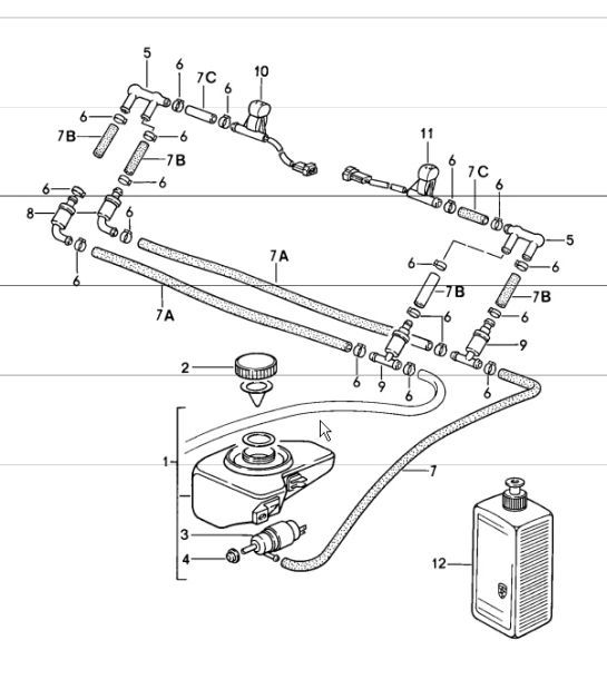 Diagram 904-15 Porsche 911 & 912 (1965-1989) Electrical equipment
