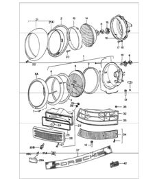 headlamp lights 911 1984-86