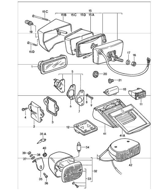 Diagram 905-05 Porsche 991 (911) MK2 2016-2019 Electrical equipment