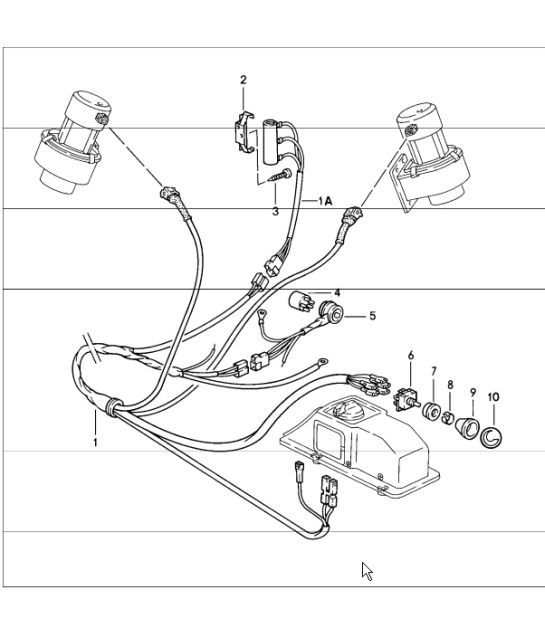 Diagram 908-05 Porsche 992 (911) MK1 2019-2024 Electrical equipment