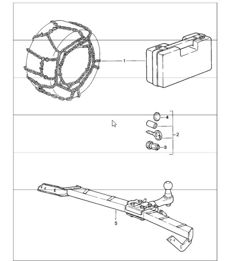 accessories: snow chains 911 1987-89