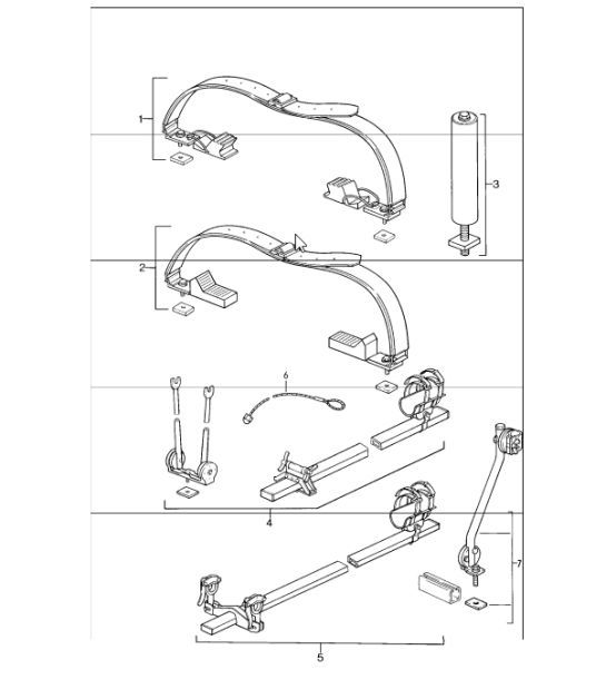 Diagram 002-06 Porsche 991 (911) MK1 2012-2016 Accessories & others 