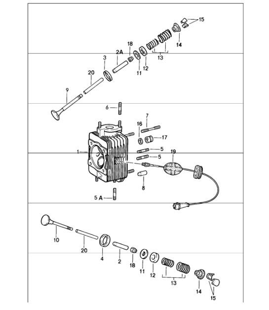 Diagram 103-00 Porsche Macan (95B) MK1 (2014-2018) Engine