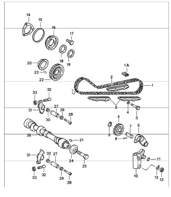 Diagram 103-10 Porsche Panamera Turbo S E-Hybrid 4.0L V8 