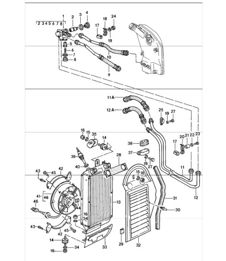 enfriador de aceite de lubricación del motor 911 1987-89
