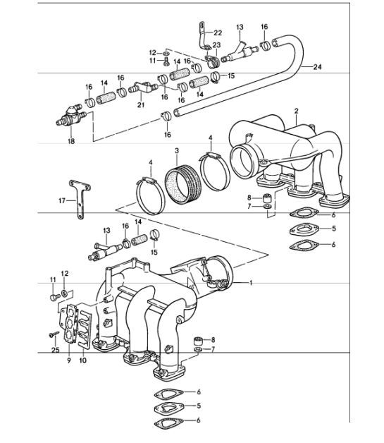 Diagram 107-10 Porsche Cayman 718C (982C) 2017>> Engine
