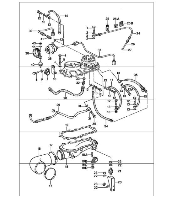 Diagram 107-35 Porsche Macan (95B) MK1 (2014-2018) Engine