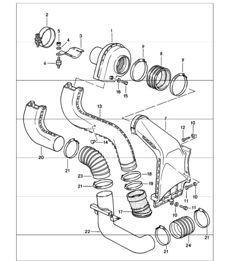 additional blower 911 CARRERA 930.20/25/26 1987-89