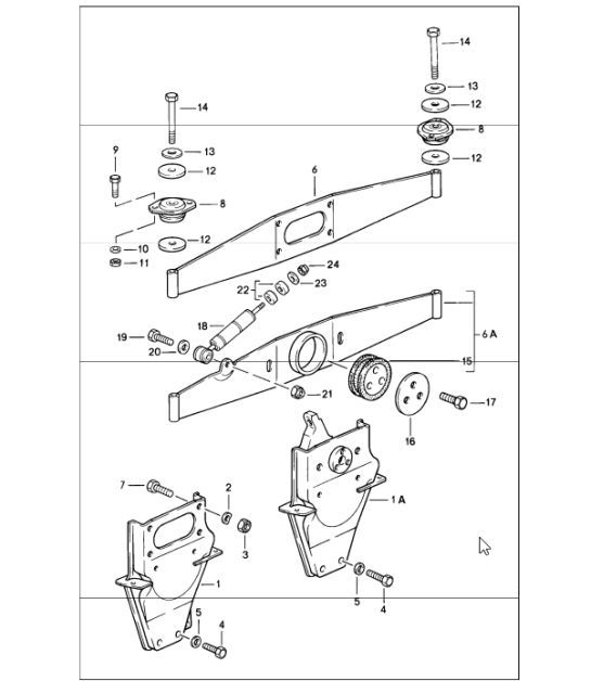 Diagram 109-00 Porsche Macan (95B) MK1 (2014-2018) Engine