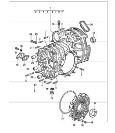 Ersatzgetriebe Getriebegehäuse 911 1987-89