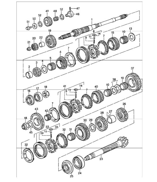 gears and shafts 5-speed gear wheel sets see group 3/03/10