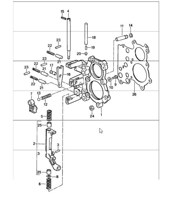Diagram 304-05 Porsche Macan (95B) MK1 (2014-2018) Transmission