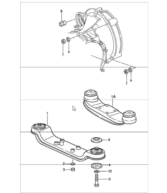 transmission suspension 911 1987-89
