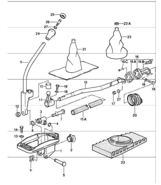 transmission control 911 CARRERA / TURBO 1987-89