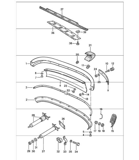 Diagram 802-05 Porsche Macan (95B) MK1 (2014-2018) Body