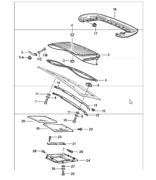 rear spoiler 911 1987-89